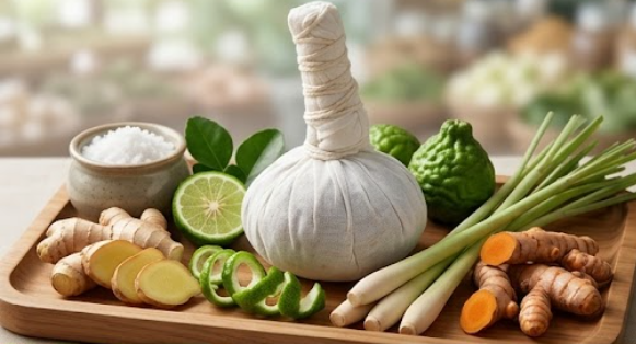 ลูกประคบสมุนไพร (herbal compress ball) ลูกประคบสมุนไพร (herbal compress ball)