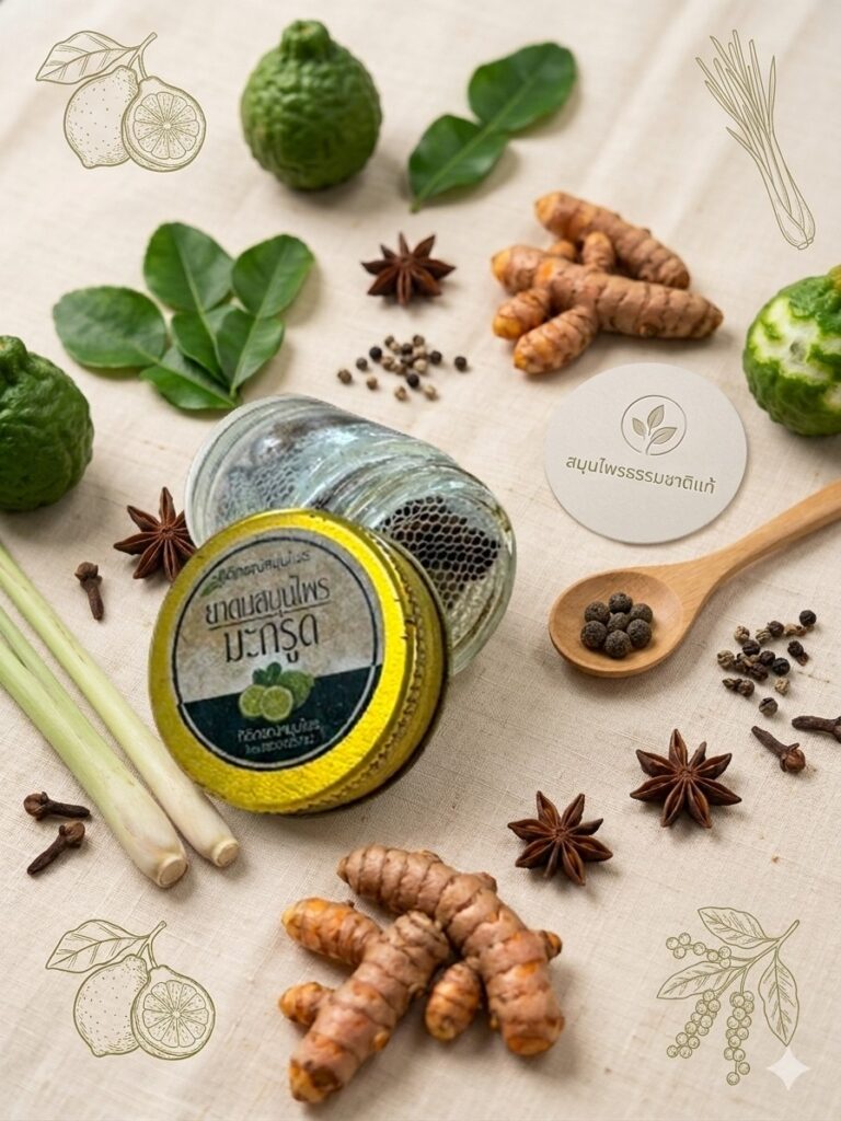 āļĒāļēāļāļĄāļĄāļ°āļāļĢāļđāļ (Kaffir Lime Herbal Inhaler) img 1137